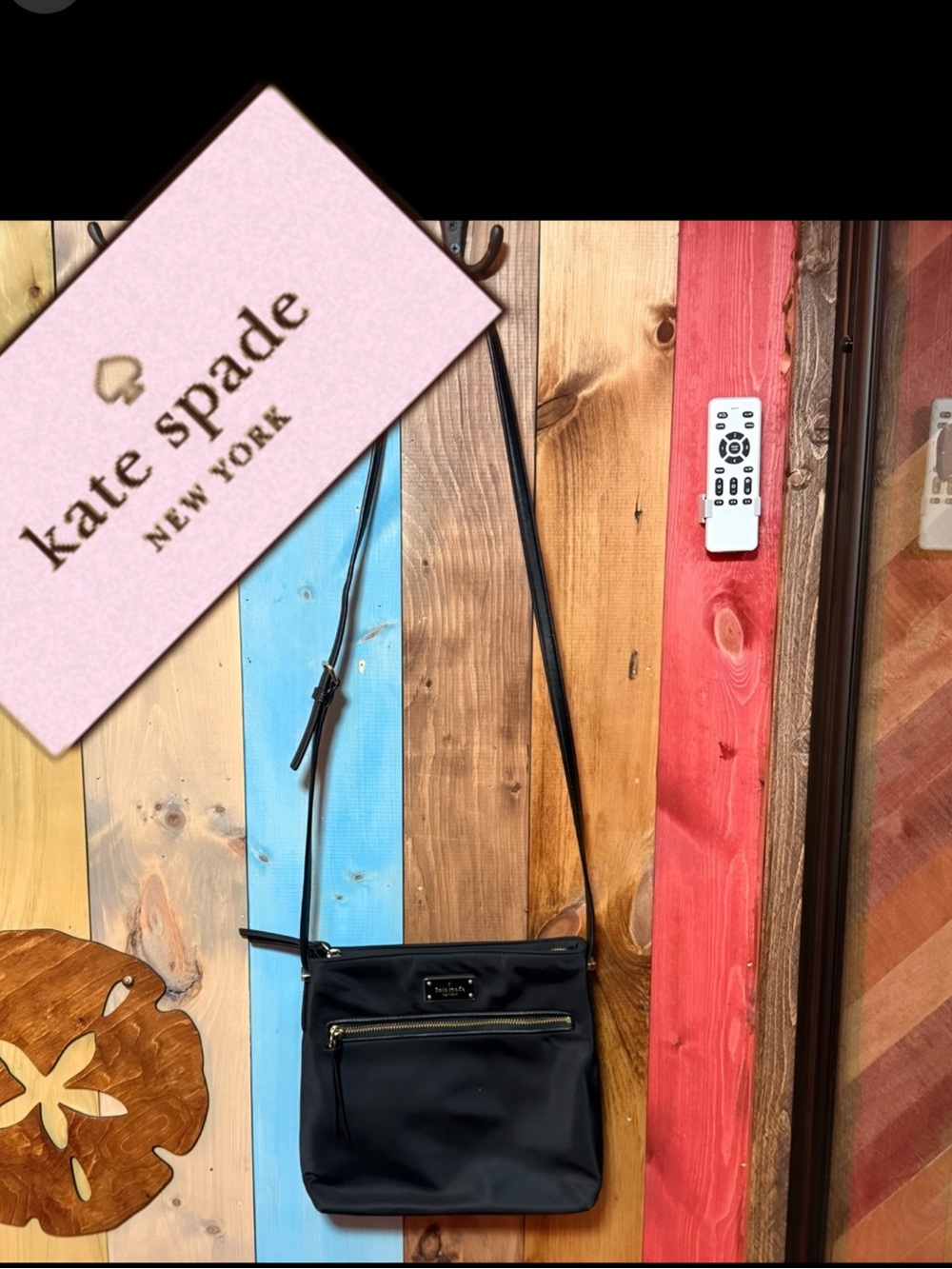 Kate Spade New York Black Nylon Crossbody – Sleek, Chic & Ready to Go